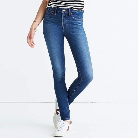 Madewell Patty Wash 9" Mid-Rise Skinny Jeans 26 - Picture 1 of 8